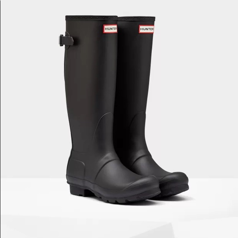 Black talk Hunter Rainboots